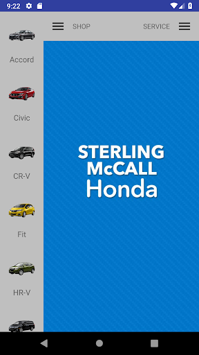 Android application Sterling McCall Honda screenshort