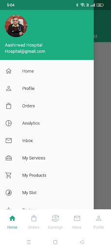 Android application Provider Madhav Seva screenshort