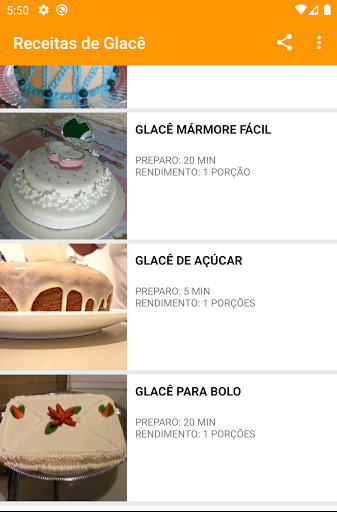 Receitas de Glacê