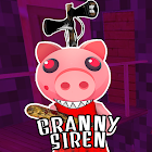 Scary Granny Siren Piggy Head MOD oggy 2021 1.0