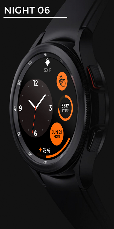 #1. Night 06 (Android) Podle: Nighty Watch Faces