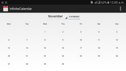 Infinite Calendar Screen 3