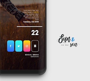 Sun & Sea for KWGT Screenshot