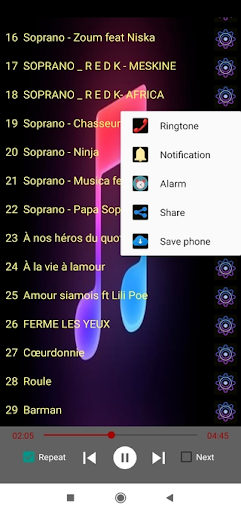 Soprano chansons sans internet