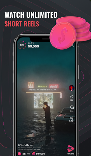 Screenshot of Givvy Short Reels App