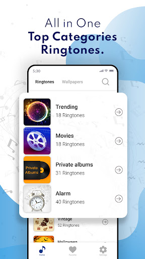 Android application Phone Ringtones and Wallpapers screenshort