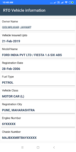 Find RTO Vehicle Owner Detail