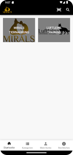 Android application Mirals Tiernahrung screenshort