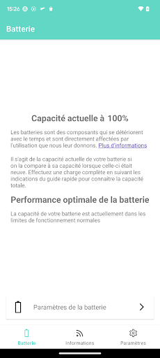 Aperçu de l'application
