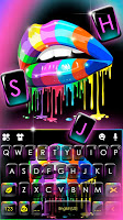 screenshot of Rainbow Drip Lips Keyboard The