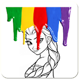 Paint Girl Picture icon