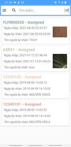 Android application FLY Express screenshort