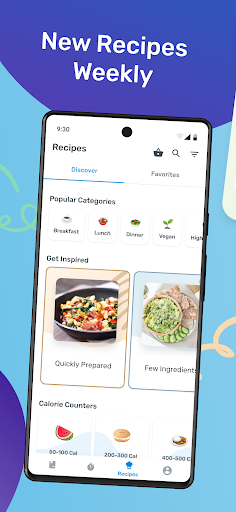 Screenshot of YAZIO Food & Calorie Counter