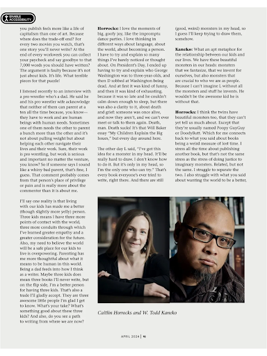 The Writers Chronicle Screen 3