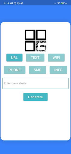 Android application QR Generator Lite screenshort