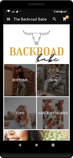 Android application The Backroad Babe screenshort