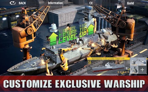 تحميل لعبة Battle Warship: Naval Empire مهكرة 2022 للاندرويد 5