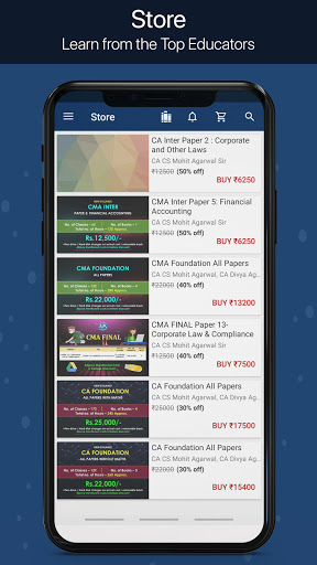 MEPL Classes Screen 2