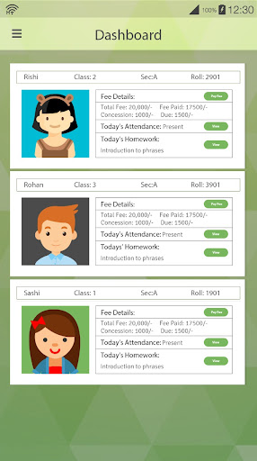 Android application Visual Campus screenshort