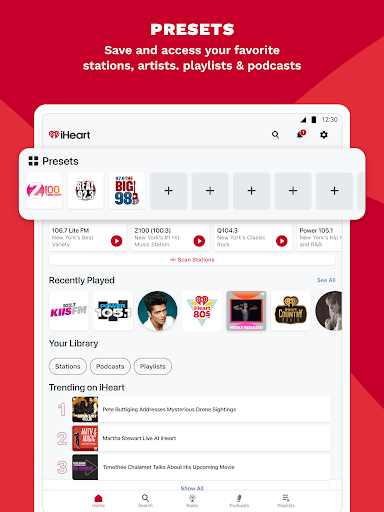 Screenshot of iHeart: Music, Radio, Podcasts