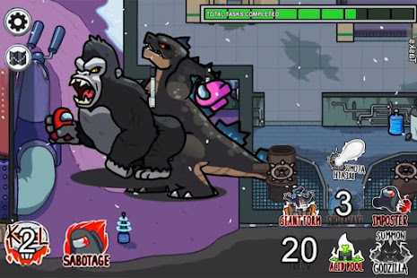 Among Us Kong vs Godzilla Mod Varies with device screenshots 3