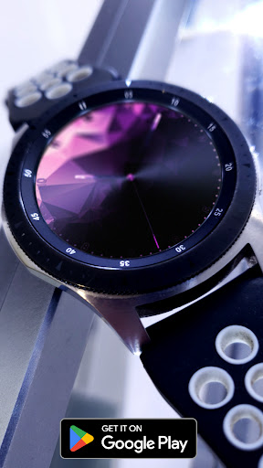 Pink Polygon Watch Face