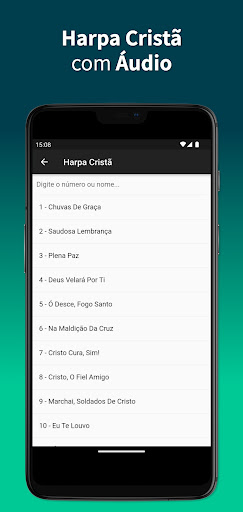 Android application Harpa Cristã com Áudio screenshort