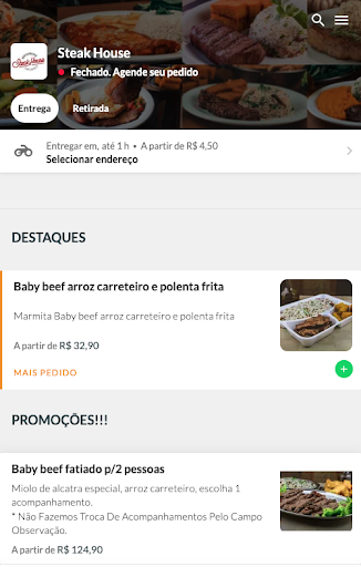 Android application Steakhouse Campinas screenshort