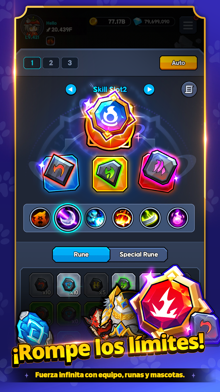 Go Go Wolf! - Idle RPG Mod APK screenshot 4 - Android mod game interface