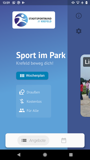 Android application Sport im Park - Krefeld screenshort