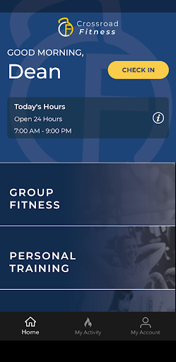 Android application Crossroad Fitness screenshort
