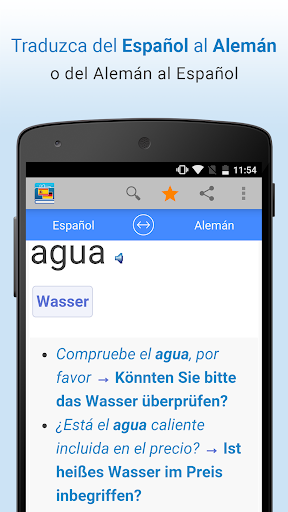 Android application Traducción Español-Alemán screenshort