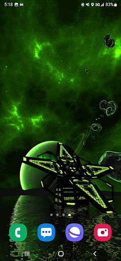 Android application Plexus Space 3D Live Wallpaper screenshort