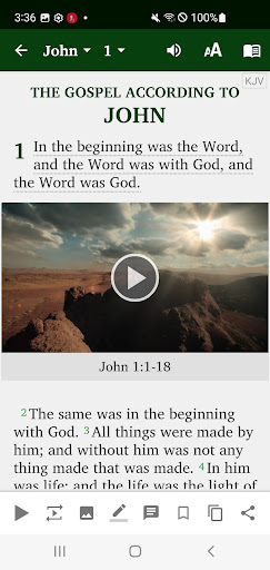 Screenshot of Military Bible App