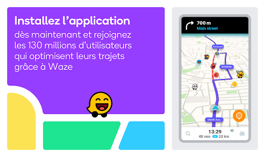 Waze - GPS, Cartes, Trafic & Navigation temps réel Capture d'écran