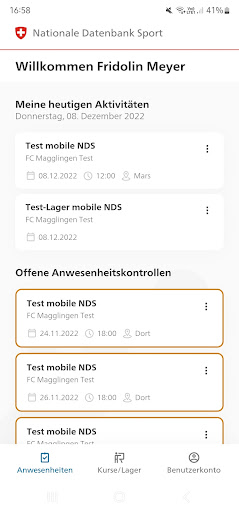 Android application mobile NDS screenshort