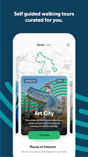 Android application Perth Trails screenshort