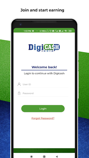 DigiCash Agent Banking service Screen 2