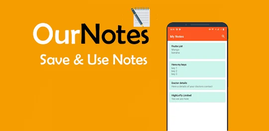 OurNotes : Save & Edit Notes