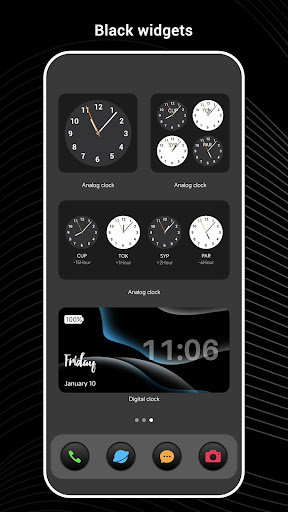 Black OS Launcher - Personalization - apps