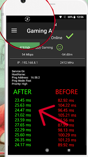 Mobile Gaming Ping  Anti Lag