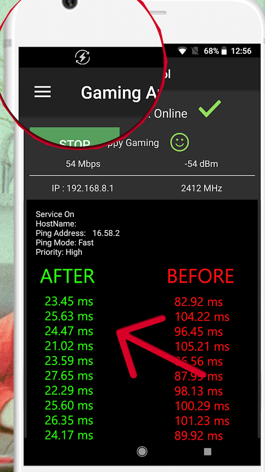 #8. Mobile Gaming Ping : Anti Lag (Android) Ved: Selairus International