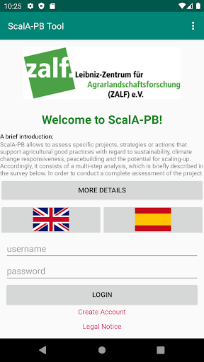 Android application ScalA-PB screenshort