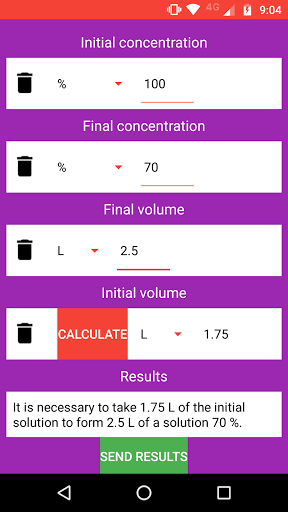 Chemical Solution Calculator Screenshot 4 - AppWisp.com