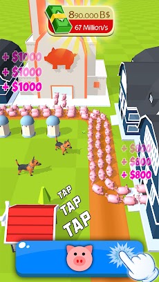 Tiny Pig Tycoon: Piggy Gamesのおすすめ画像2