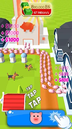 Tiny Pig Tycoon: Piggy Games - Screenshot 2