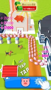 Tiny Pig Tycoon: Piggy Games