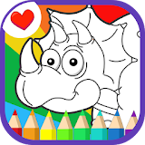 Cute Dino Coloring icon