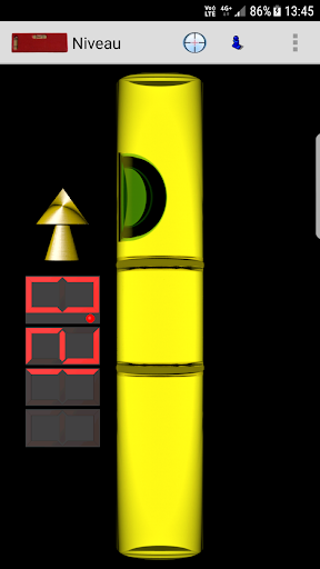 Android application Spirit level screenshort