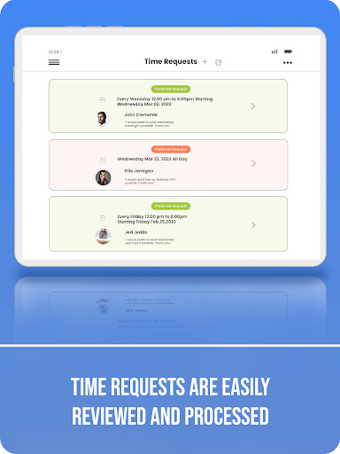 Screenshot of Restaurant Staff Scheduler